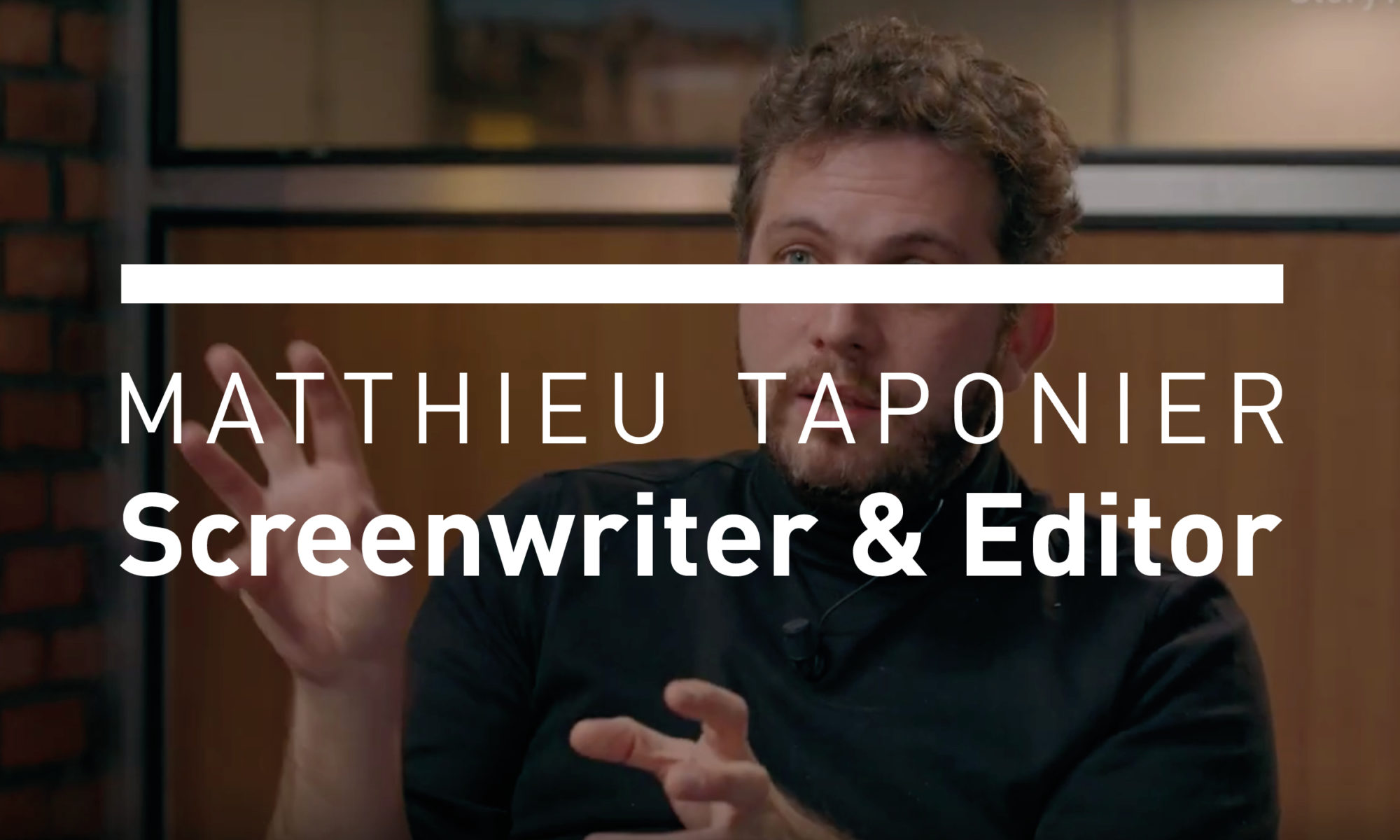 Interview de Matthieu Taponier